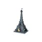 Brigamo 5368015 - Blocks Eiffel Tower of Paris, 978 parts, about 70 cm high, compatible with other building blocks (toys)