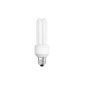 Osram 63124B1 Duluxstar E27 energy-saving lamp in tubular form 17W / 825, warm white (household goods)