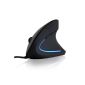 CSL - TM137U Optical Mouse / vertical version | ergonomic design - prevent mouse arm / tennis elbow (RSI Syndrome) - particularly easy on the arm | 5 keys (electronic)
