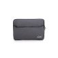Notebook Case 14 inches, ICCI [Shockproof] Laptop Sleeve laptop bag notebook bag Protective Carrying Case Sleeve Cover for Chromebook 35.8 cm (14 inches) Notebook Laptop Computer - gray (Electronics)
