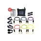 Bodylastics - 6 resistance bands with handles 2 + Carry Bag (Sports)