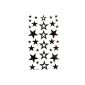 King Horse waterproof non-toxic temporary tattoos new fixed star hollow five-pointed (Toy)