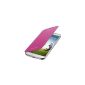 Original Samsung EF-FI950BPEGWW Flip Cover (compatible with Galaxy S4) in pink (Wireless Phone Accessory)