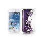 Cadorabo!  Samsung Galaxy Trend LITE Hard Case No.4 purple Blume (Electronics)