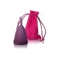 Menstrual cup CozyCup purple - large - menstrual cup now with FREE cloth bag for storage - menstrual cup made of medical silicone - up to 10 years reusable (large purple) (Health and Beauty)