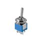 Goobay toggle switch Subminiature 2xUM 6 Pins blue housing (tool)
