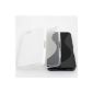 Set of 3 x TPU silicone case for Blackberry z10 black 1 + 1 + 1 white transparent (Wireless Phone Accessory)