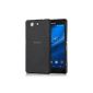 kwmobile® Superb ultra-thin chic case for Sony Xperia Z3 Compact in Black - Completes the design of your Sony Xperia Z3 Compact (Wireless Phone Accessory)