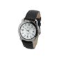Spiral - Men's Watch - 212665 ​​- Analogue Quartz - Black Leather Strap - White Dial in (Watch)