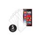 MPERO Collection 5 Pack of Clear Protective Film screens for Nokia Lumia 1520 (Accessory)