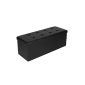 Songmics 110x38x38 cm Stool Pouf Cube Dice Foldable Safe Storage ...