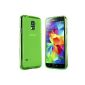 Samsung Galaxy S5 Mini Case in Green - Silicone Skin Case Cover Skin for Galaxy S5 Mini (Electronics)