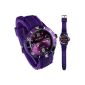 Riccardo® silicone clock - color ice-purple - Big Face - Ladies & Gents Watches - available in many colors (clock)
