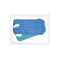 Bibs for adults, Esslätzchen terry, with snap closure, blue-checkered (household goods)