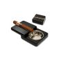 Ashtray be pushed out Magnetverschluß black incl. Lifestyle ambience Tastingbogen
