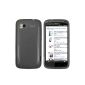 mumbi Silicone Case HTC Sensation / Sensation XE Silicone Case Cover - Sensation Cases TPU Transparent Black (Wireless Phone Accessory)