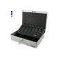 HMF 10015-09 cashbox Cash Counter 30 x 24 x 9 cm, silver (Office supplies & stationery)