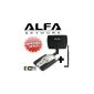 AWUS036H Alfa 1000mW high power 1W 802.11b / g High Gain USB without long Rang WiFi network adapter 5dBi antenna wire with rubber and 7dBi panel antenna and suction cup window / Clip Mount - for wardriving and strongest * Extension the beach on the market * (Electronics)