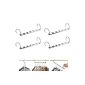 IPOW 4 Set space-saving hangers holder for closet hangers clothes rack clothes rack