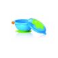 Nuby ID5322 - microwaveable porridge bowl with lid and non-skid feet (Baby Product)