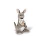Nici 36392 - standing kangaroo with baby, 30 cm, gray (Toys)