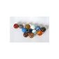 Glass marbles 25 mm (12 pieces in a net) (Toy)