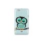 tinxi® Silicone Protective Case for Sony Xperia Miro Cover Silicon backcover Case Cover Case Case light green owl owl owl Owl (Electronics)