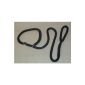 Retriever leash Agility leash, dog leash made of cotton black 1,70 mtr (Misc.)
