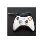For Microsoft XBox 360 Controller Wired Controller White - Compatible with PC and XBox360 (Video Game)