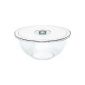 EMSA 157300000 salad bowl with lid FIT & FRESH Transparent / aluminum look, 5.00 liters / Ø 30 cm (dishwasher safe, Made in Germany) (household goods)