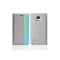 Skin Case Cover for Smartphone Case Protective Cover Case Flip Case Mobile phone protection, color: gray / light blue; for phone model: OnePlus One (Electronics)