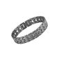 Willis Judd magnetic metal-gray men's bracelet of titanium in black Samtgeschenkpackung + free device for limb removal (jewelry)