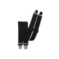 Suspenders with 4 extra strong clips uni colors (Textiles)