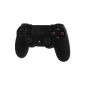 Cover protection Pro Assecure black soft silicone for Sony PS4 controller holster rubber shock absorber with ribbed handle [Playstation 4] (Accessory)