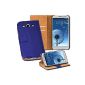 OneFlow PREMIUM - Book-Style Case in wallet design with stand function - for Samsung Galaxy S3 / S3 Neo (GT-i9300 / GT-i9301) - ROYAL BLUE (Electronics)