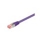 Wentronic CAT6 SSTP network cable (2x RJ45, 3m) purple (Accessories)
