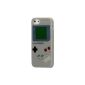 iProtect Silicone Case iPhone 5 5S Case Gameboy gray (Electronics)