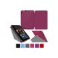 rooCASE Amazon Kindle Fire HDX 8.9 Ultra Slim Case Cover - Horizontal Vertical Stand Function Cover (Magenta - Origami) (Electronics)