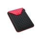 Microsoft Surface PRO Case Sleeve Light Protection by MetricUSA in black and red with inside pocket (Personal Computers)