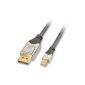 Lindy 41550 CROMO - DisplayPort cable - mini-DisplayPort (M) 0.5m (Electronics)