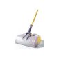 The cordless broom is used several times a day
