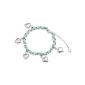 Christmas Gift Greeting NINABOX® angel girl Charm bracelet jewelry silk ribbon birthday / love BAG05036BW (Jewelry)