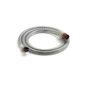 Wpro TAH259 Washer Accessories / feed hose for hot water with water Stop LUXE (2.5m) Straight-Angled / 120 Bar / For washing machines and dishwashers / Universal (Misc.)