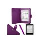 Case Cover for Kindl Paperwhite BookStyle Cover Design Case Pen in purple (Electronics)