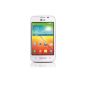 LG L40 Smartphone (8.9 cm (3.5 inch) touchscreen, 1.2GHz dual-core processor, 3 megapixel camera, Android 4.4) White (Electronics)