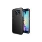 Galaxy hull S6 EDGE, Spigen® [Perfect Fit] Hull Galaxy S6 Fine EDGE ** NEW ** [Thin Fit] [Smooth Black] Hard Case / Fine / Perfectly Adjusted for Galaxy S6 EDGE - Smooth Black (SGP11408) (Electronics)
