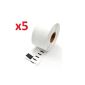 Prestige Cartridge 99012 labels compatible with Dymo LabelWriter 320/400 / 450 / 4XL, 36 mm x 89 mm, 5 castors, white (Office supplies & stationery)