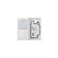 Samsung EP-VG900 battery W Leatherette Case for Samsung Galaxy S5 White (Wireless Phone Accessory)