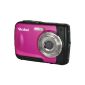 Rollei Sportsline 60 Digital Camera (5 megapixel, 8x digital zoom, 6 cm (2.4 inch) display, image stabilization, up to 3m waterproof) pink (electronics)