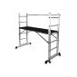 Scaffolding Aluminium 166 x 165.5 cm - Multifunction - rolling - with ladder - folding (Miscellaneous)